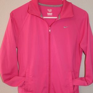 Pink Nike Zipper Sweater